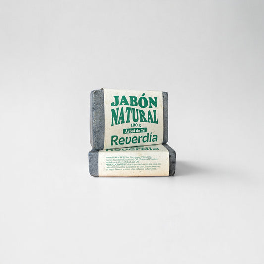 Jabón facial de Carbón activado y Árbol del té